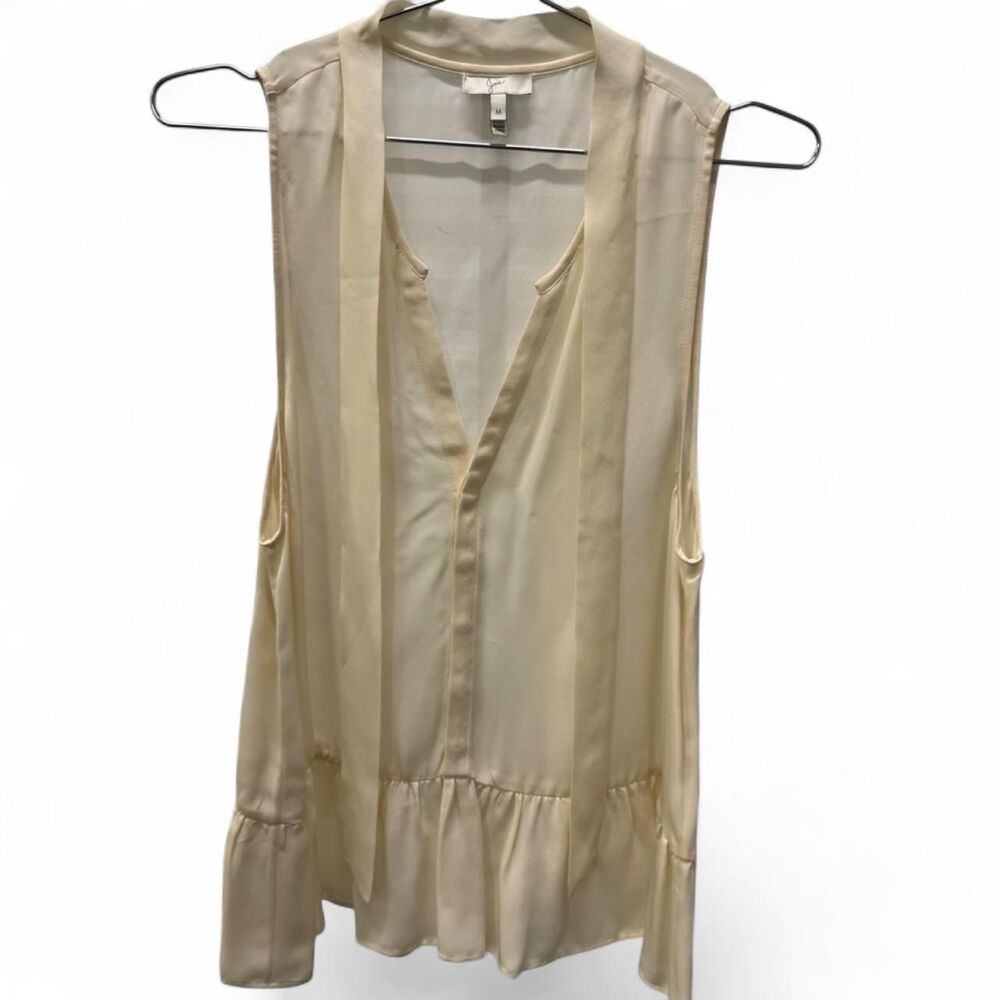 Joie Women's Cream and Yellow Blouse